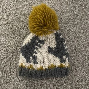 Infant 0-6 months dino knitted beanie